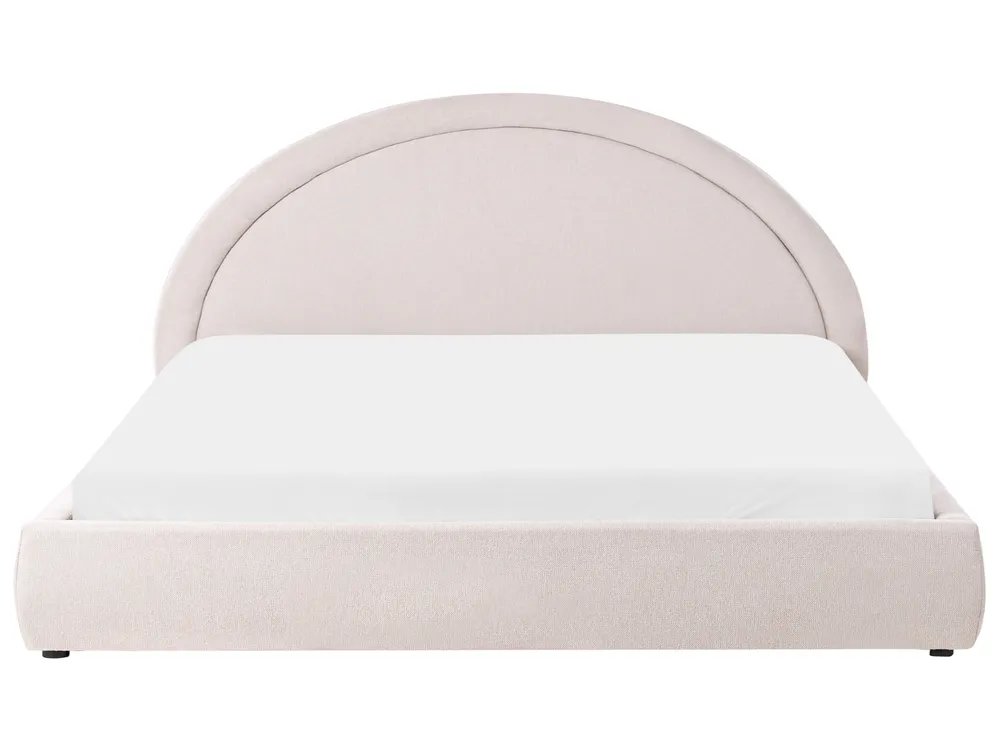 Ottoman Bed MOUZON Fabric Light Beige 180 x 200 cm (EU Super King)_1019515