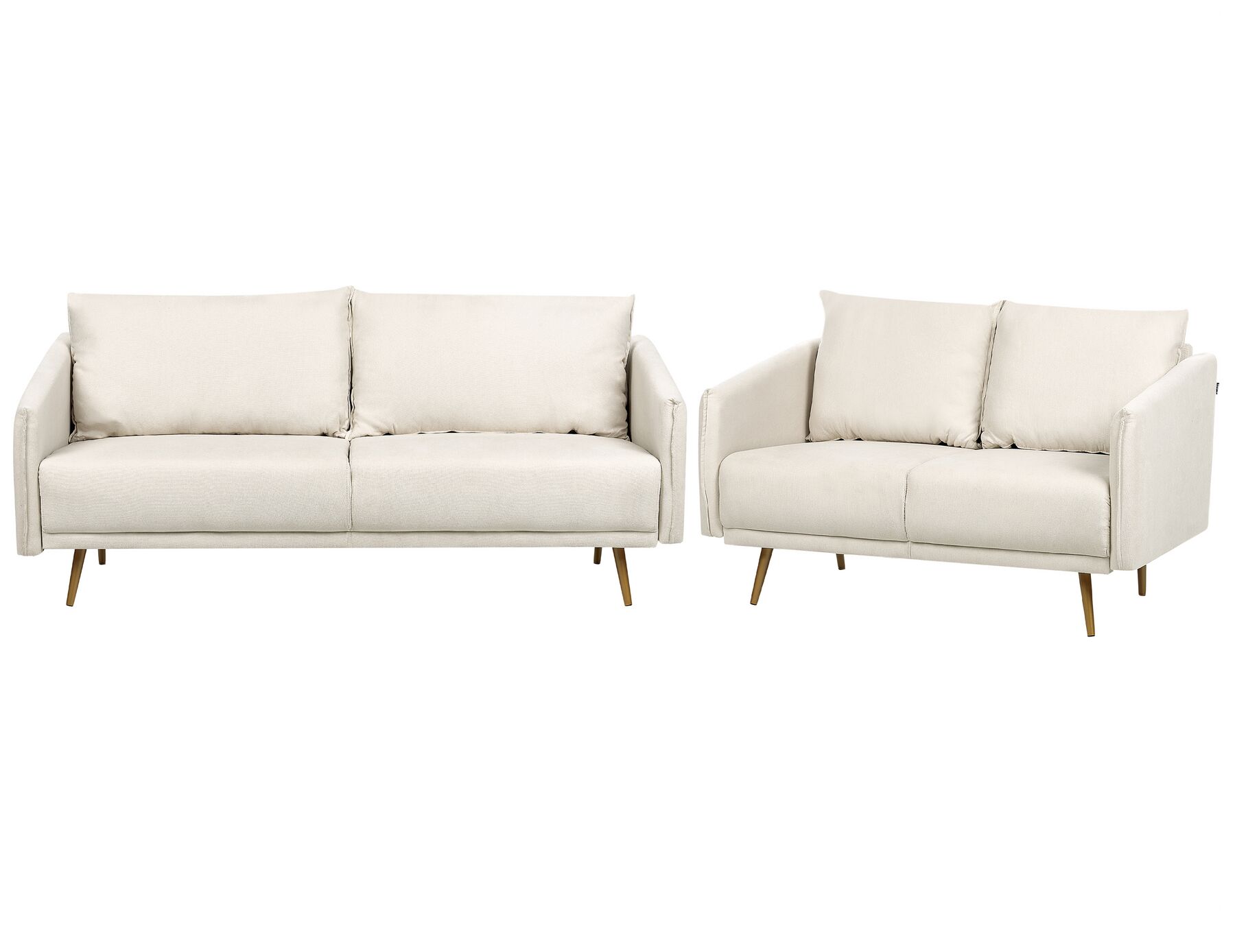 Fabric Sofa Set Beige MAURA_892245