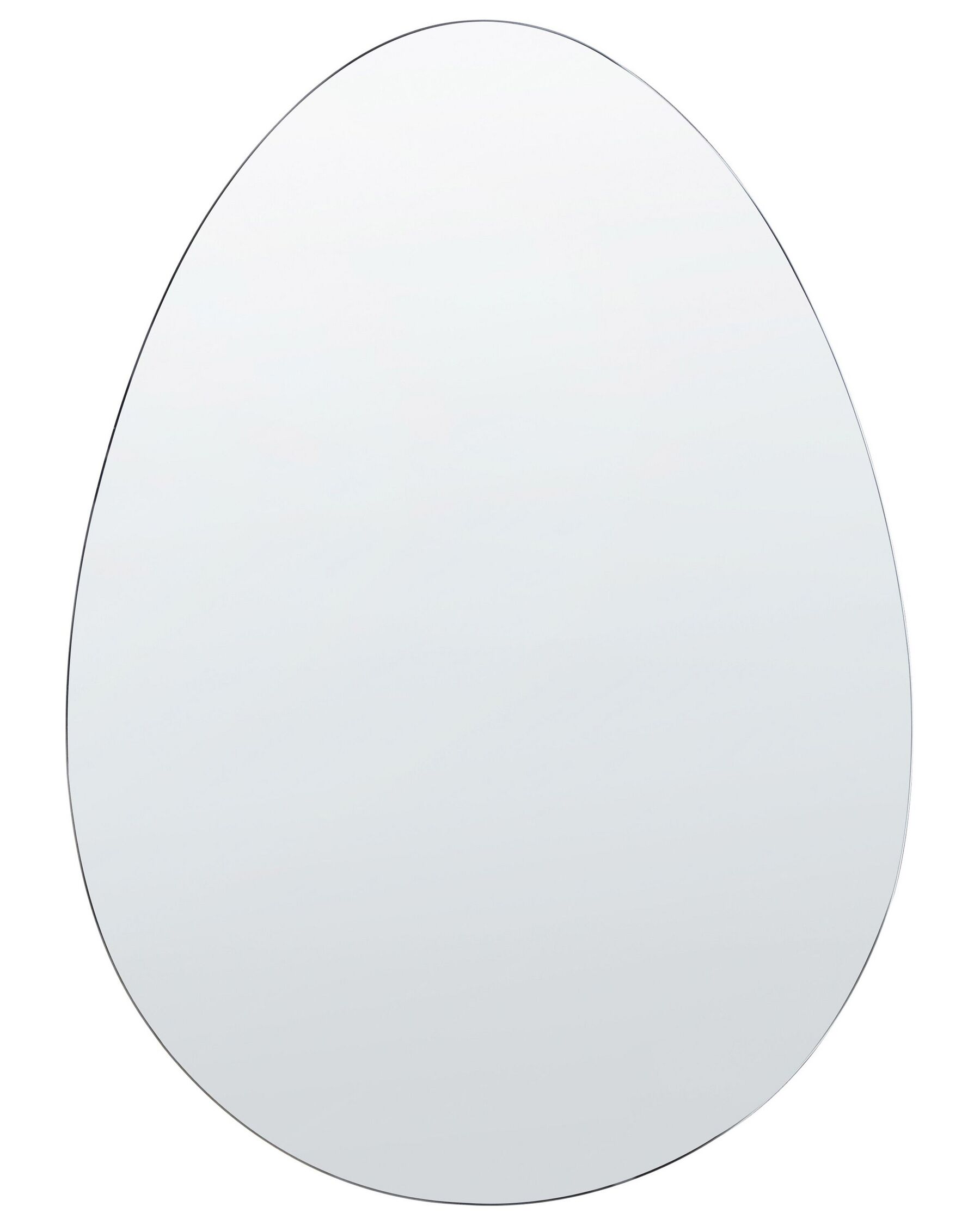 Wandspiegel silber oval 50 x 70 cm MONTRESOR_837874