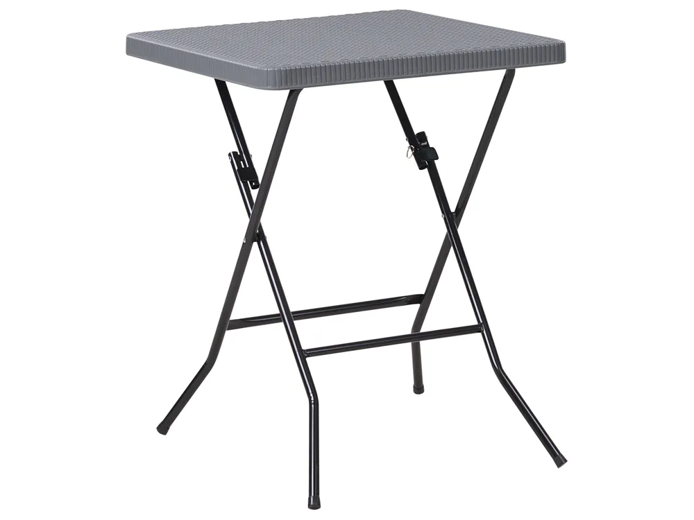 Bistro Set Folding TRAPPETO Grey_1033317
