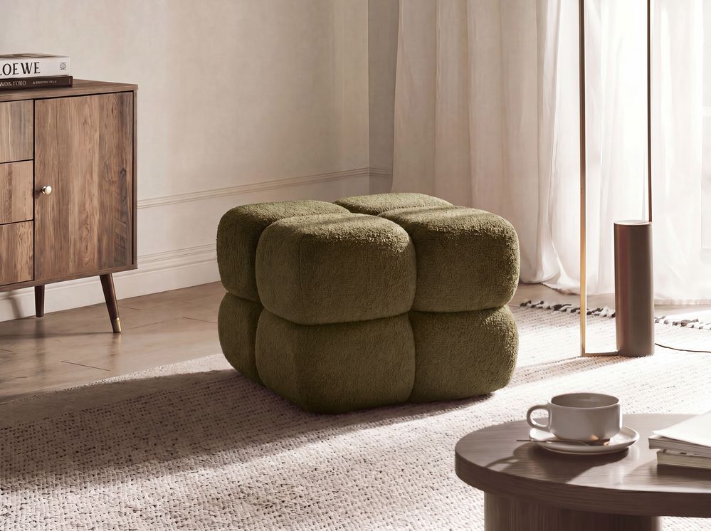 Pouffe CALIENTE Boucle Green