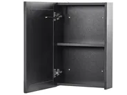 Szafka łazienkowa wisząca z lustrem LED CAMERON 40 cm 60 cm Czarny_905792