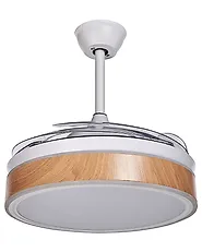Wentylator sufitowy z lampą FREMONT Z pilotem LED Biały_862433