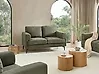 Sofa 2 Seater LOUSTO Fabric Green