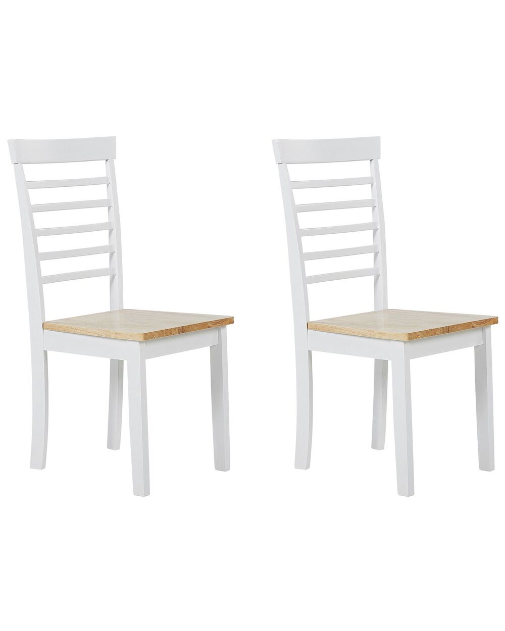 Set di 2 sedie da pranzo BATTERSBY Legno Bianco