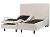 Adjustable Bed Fabric DUKE II 160 x 200 cm (EU King Size) Light Beige
