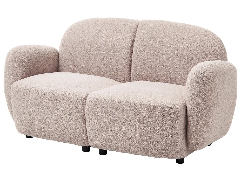 Sofa 2 Seater JULE Boucle Beige_1125943