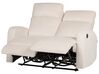 Velvet Electric Recliner Living Room Set White VERDAL_904886