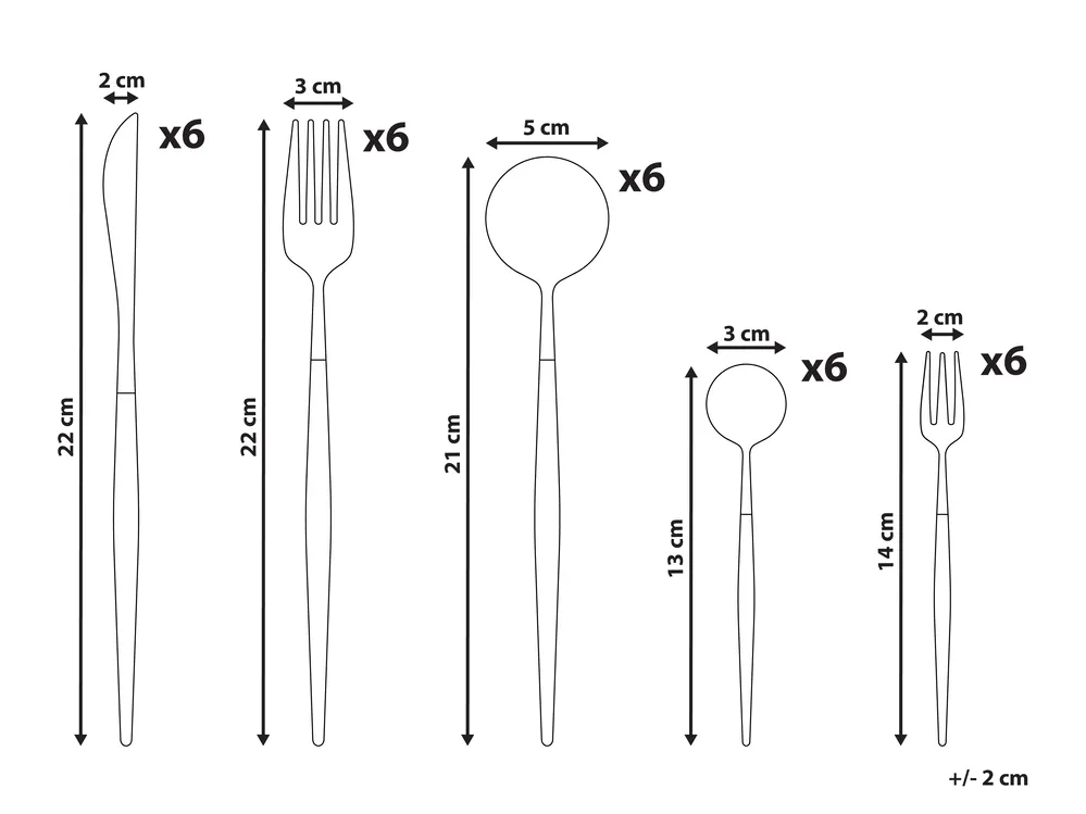 30 Piece Cutlery Set BAVETTE Silver_1038103