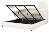Ottoman Bed BLAGNAC Boucle Off-White 180 x 200 cm (EU Super King)