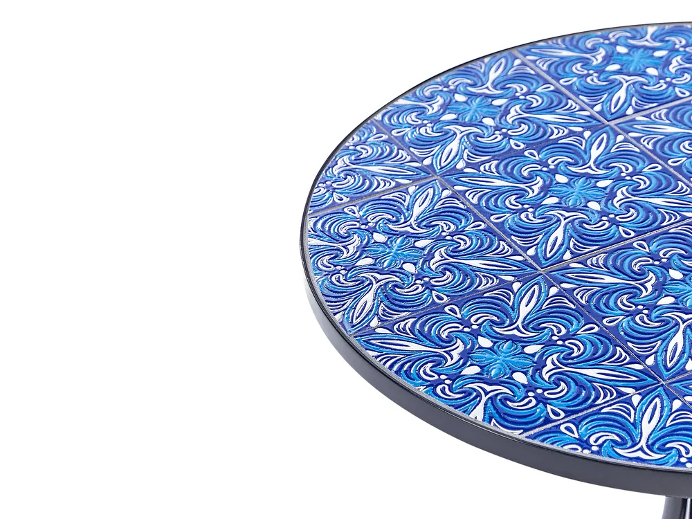 Stolik bistro CIGLIANO 60 cm 60 cm Metal Czarny_919862