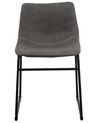 Lot de 2 chaises de bar en tissu gris BATAVIA_725085