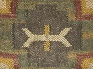 Jute Cushion Geometric Pattern 30 x 50 cm Multicolour PULICAT_848157