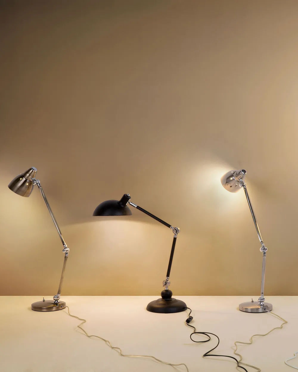 Lampa biurkowa MERAMEC Regulowana Metal Czarny