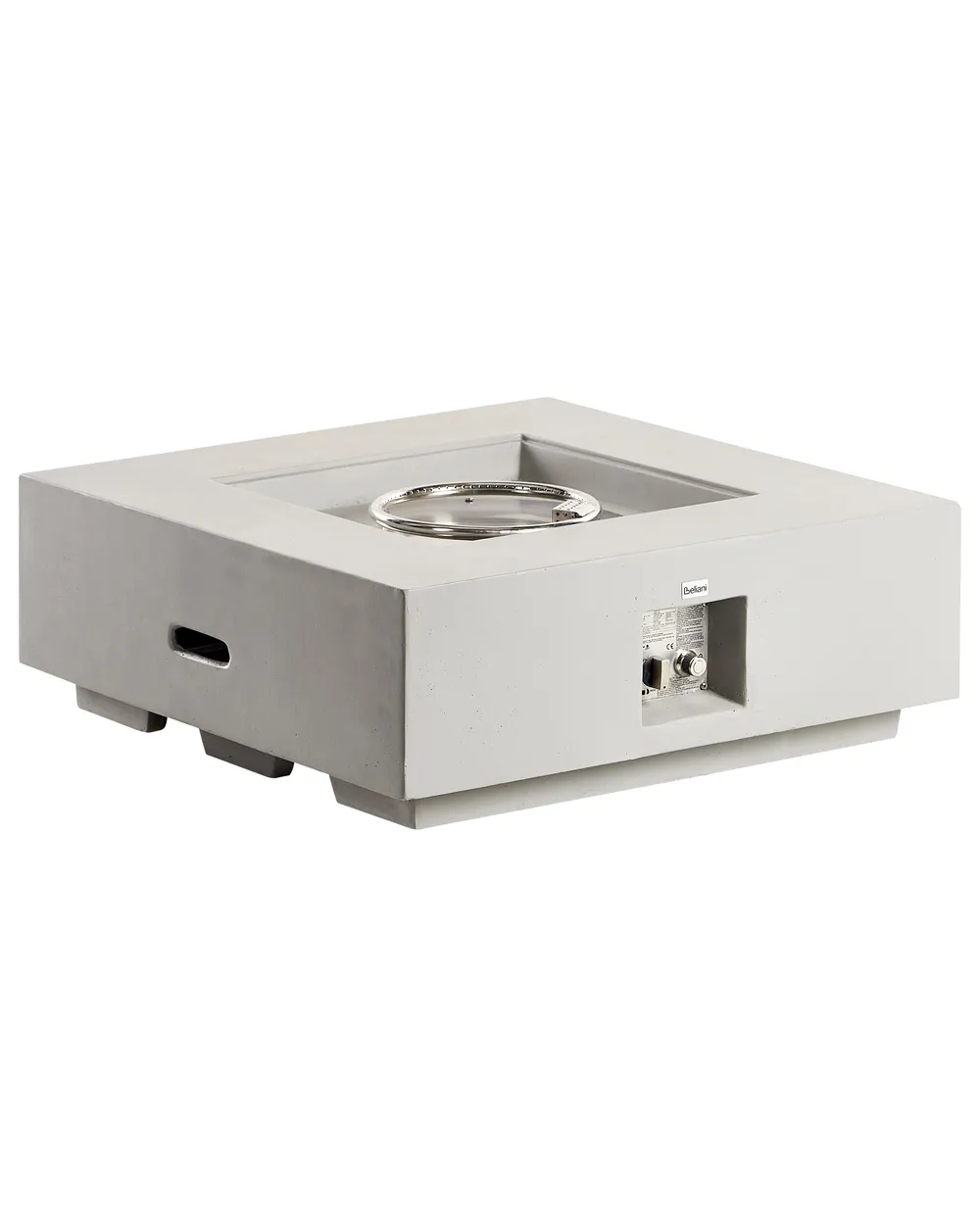 Gas Fire Pit HEKLA Concrete Light Grey_956429