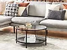 Coffee Table BIRNEY Tempered Glass Black