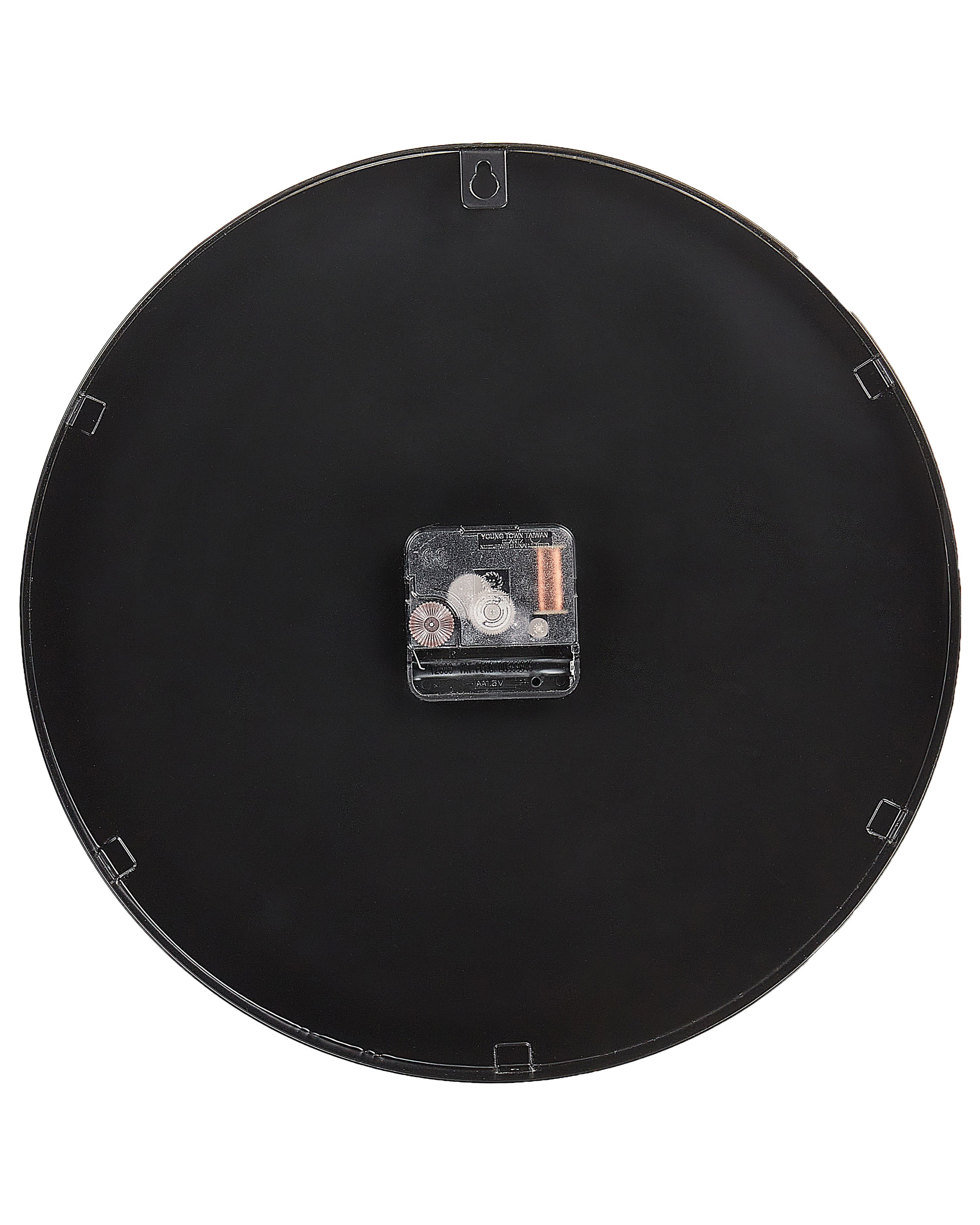 Wall Clock ⌀ 30 cm Black CLUSES Beliani.co.uk