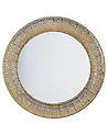 Espejo de pared CHANNAY 80 cm 80 cm Metal Dorado