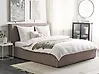 Cama con almacenaje MOISSAC Tela Gris pardo 180 x 200 cm