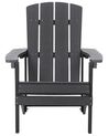 Garden Chair Dark Grey ADIRONDACK_728552