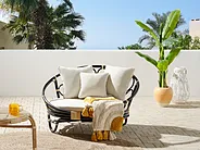 Garden Daybed ROSSANO Rattan Black_1155515