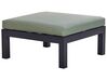 Loungeset 5-zits aluminium zwart/groen MESSINA_929485