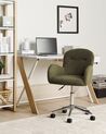 Kancelářská židle s buklé čalouněním zelená PRIDDY_896670