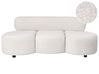 Sofa 3 Seater BLAVAND Boucle Off-White