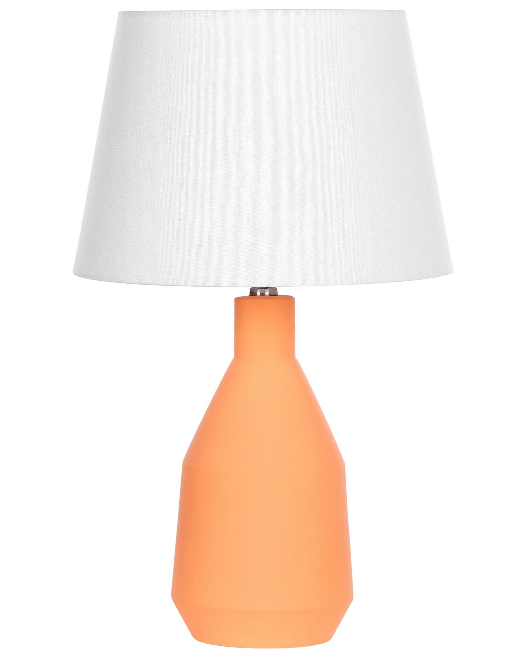 Keramická stolná lampa oranžová LAMBRE_878590