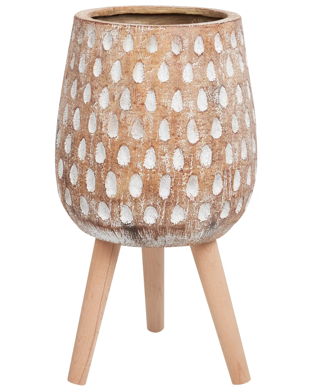 Květináč na stojanu ASCLEPIAS 27 cm Světle hnědá