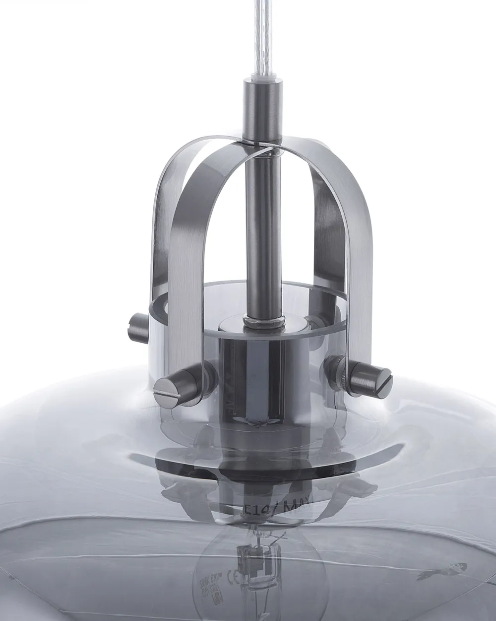 Pendant Lamp WILTZ Glass Light Grey_693936