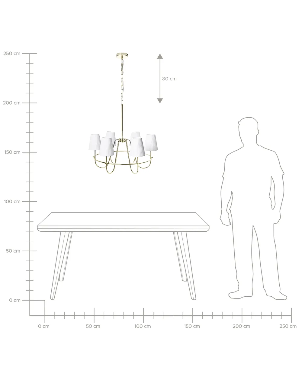 Lampadario YAMETHIN Metallo Oro_1060720