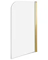 Shower Bath Screen LAPAN 1400 x 800 mm Gold