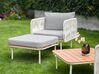 Ensemble de jardin 5 places avec ottoman gris SENISE_928202