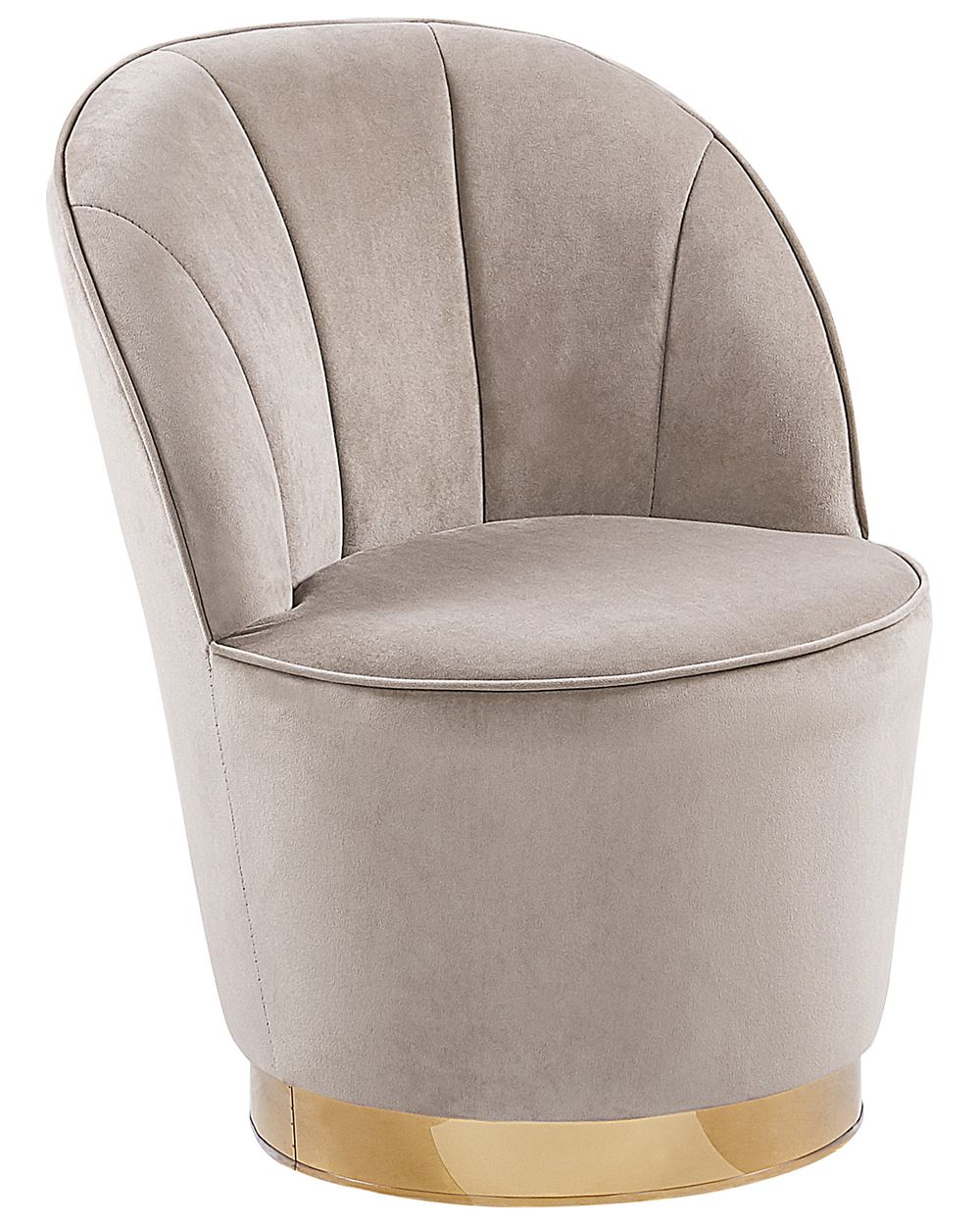 Lænestol ALBY Velour Lys Beige