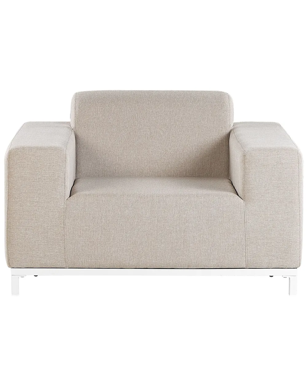 Set of 2 Garden Armchairs ROVIGO Fabric Beige_784651