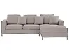 Corner Sofa OSLO Fabric Beige Left Hand