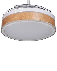 Wentylator sufitowy z lampą FREMONT Z pilotem LED Biały_862435