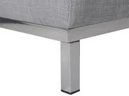 Corner Sofa 4 Seater OSLO Fabric Light Grey Right Hand_693563
