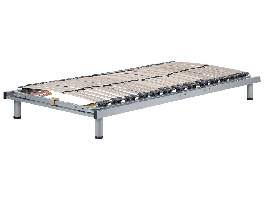 Manually Adjustable Bed Frame RESPITE 90 x 200 cm (EU Single) Silver_752112