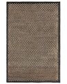 Tapis en cuir beige et noir 140 x 200 cm GERCE II_757935