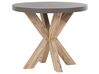 Négyszemélyes kerek beton étkezőasztal bézs székekkel OLBIA_816560
