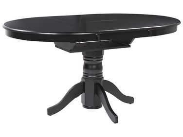 Table extensible 106/150 x 106 cm noir AKRON