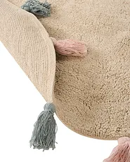 Kids Rug KODINHI  Beige ø 120 cm Cotton_1155067