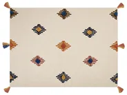 Deka MUNGER Bavlna 130 x 180 cm Béžová_829271