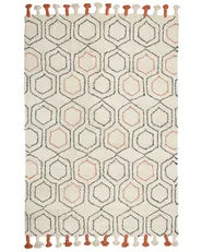 Tappeto HAJIPUR Beige 160 x 230 cm Cotone_840426