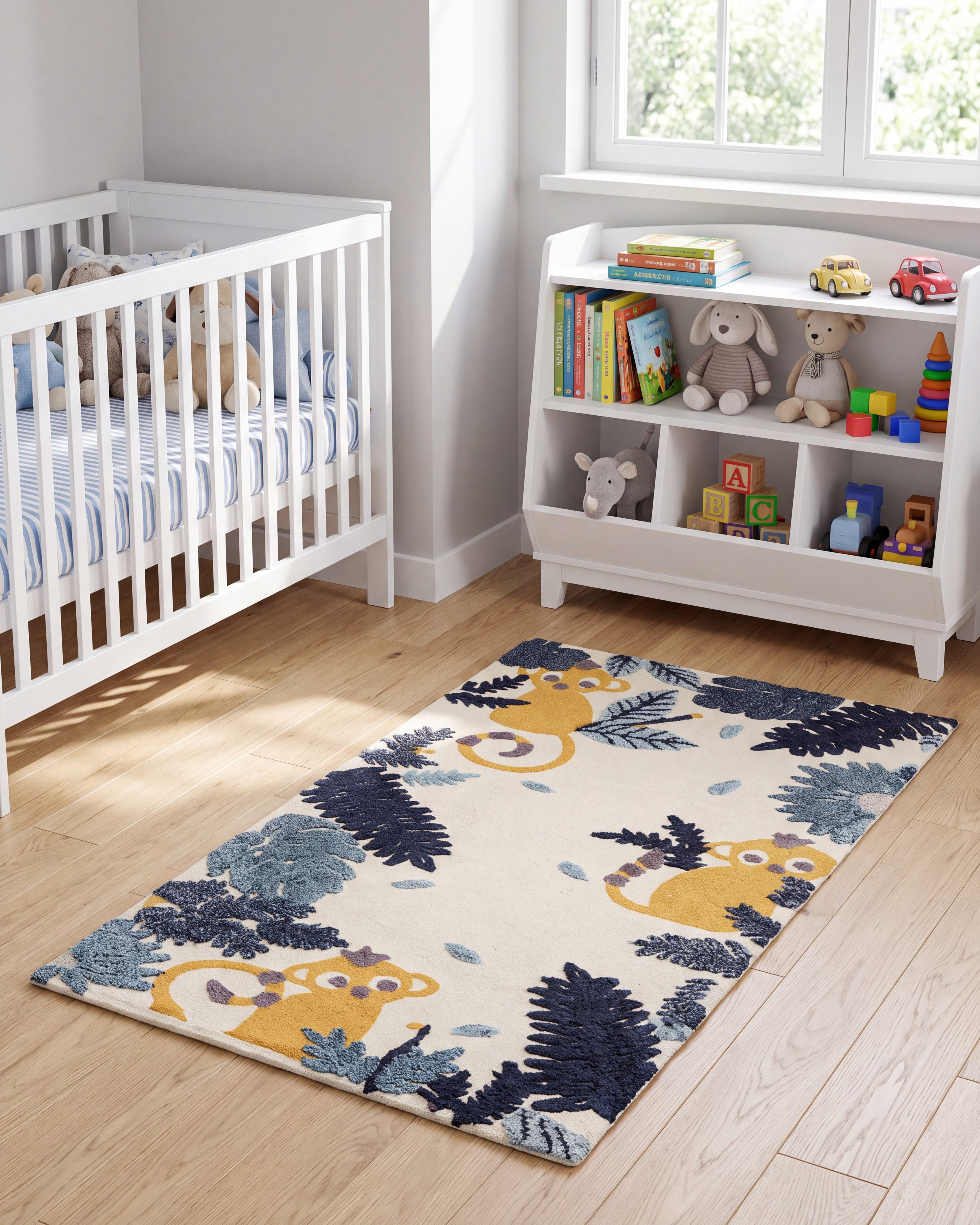 Covor pentru copii NAIBOS Multicolor 80 x 150 cm Bumbac