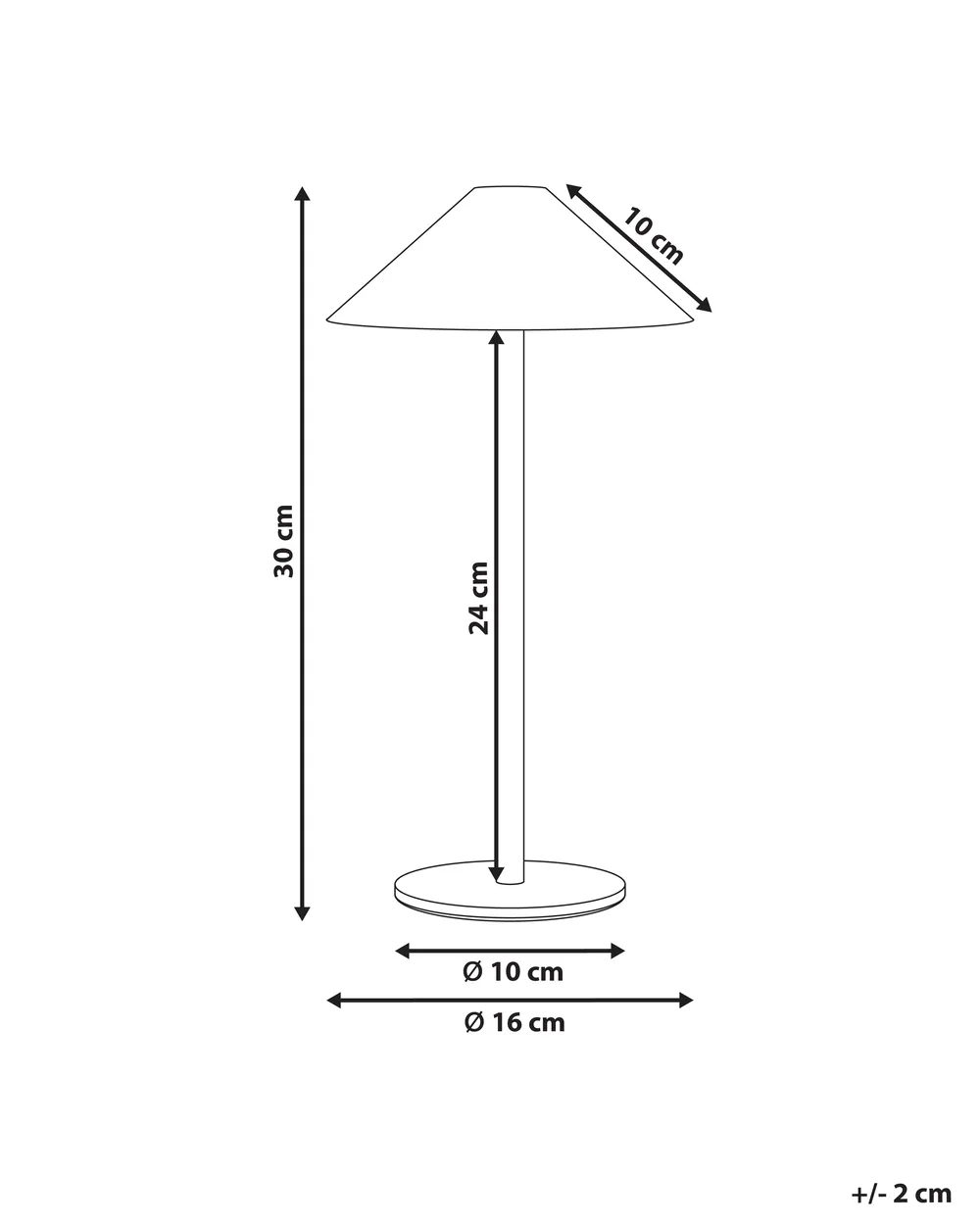 Wireless LED Table Lamp MODJO with Dimmer Metal Red_1042179