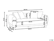 Sofa 3 Seater PORI Fabric Taupe_1060017