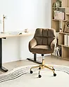 Desk Chair PALMDALE Velvet Brown